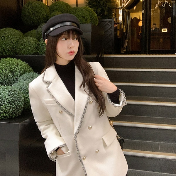 ウール混ダブルジャケット jk2935