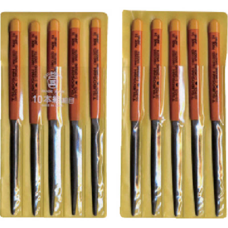 ツボサン 組ヤスリ 10本組 半丸 細目 HA01003