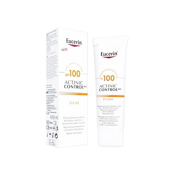 ユーセリン アクティニクコントロールMDフルイド SPF100 80ml 1本 Eucerin Actinic Control MD Fluid 日焼け止め 無香料