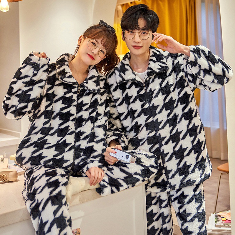 パジャマ 上下セット 暖かい ふわもこ モコモコ ナイトウェア ルームウェア 冬用 メンズ レディース 厚手 防寒 部屋着 寝間着