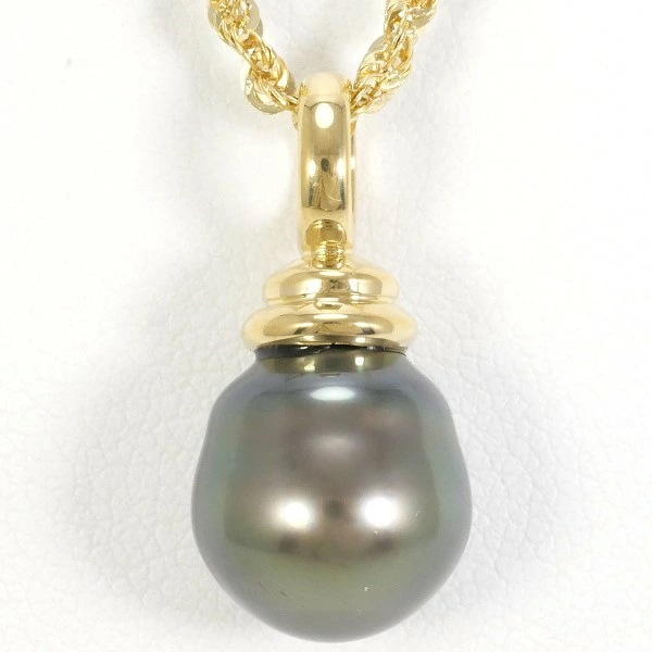 K18 18金 YG イエローゴールド ネックレス パール(真珠) 約47cm ジュエリー 中古