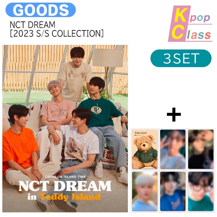 国内発送 【公式トレカ5枚1SET付】 NCT DREAM [ 2023 S/S COLLECTION TSHIRT ] 3種ランダムセット NCT DREAM in TEDDY ISLAND 15,300円