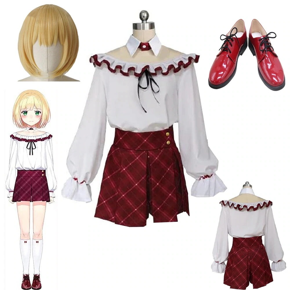 【予約商品】コスチューム 仮装 文化祭 学園祭 クリスマス コスプレ ハロウィン コスプレ衣装 すずやあき 靴 ウィッグ 衣装 鈴谷アキ にじさんじ バーチャル SNSで大バズり