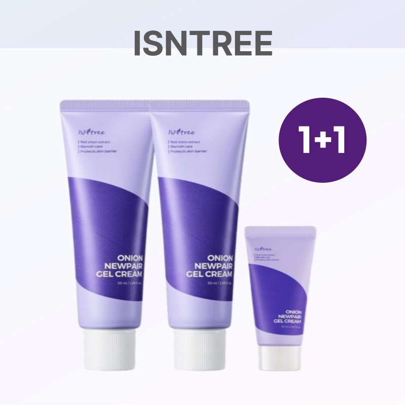 イズアンドツリー オニオン ニューペア ジェルクリーム 50ml ダブル企画 (+20ml)ニキビ・毛穴鎮静 保湿クリーム