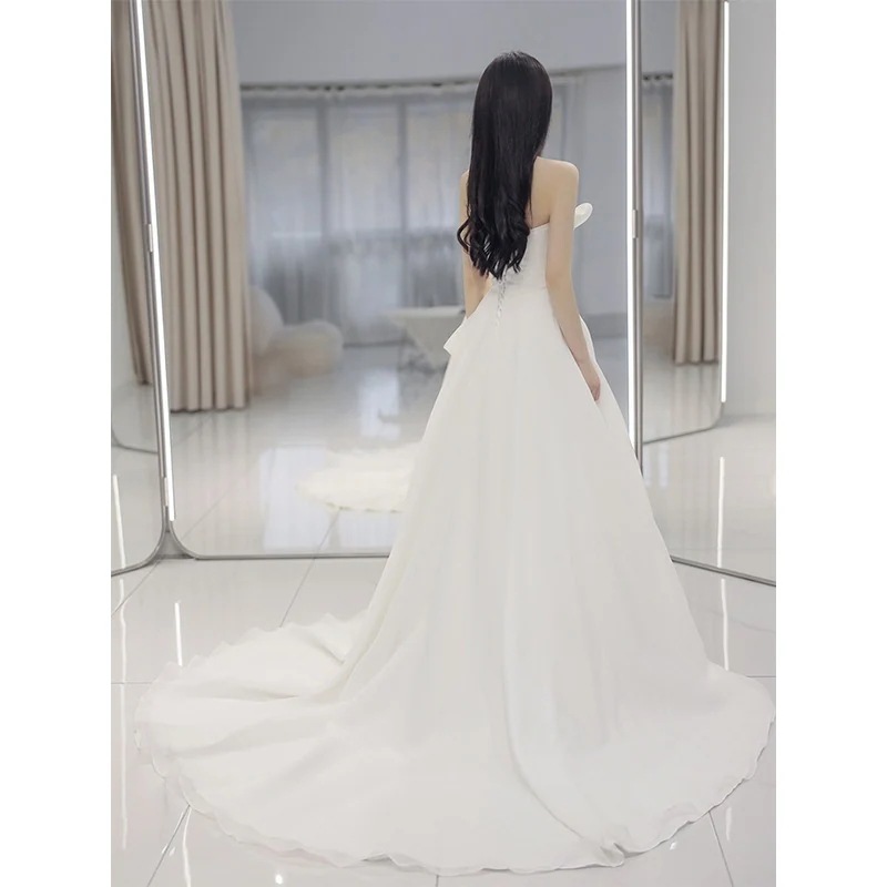 演奏会 パーティードレス 結婚式ワンピース チューブトップブラ ドレス 花嫁ロングドレス 成人式 卒業式 ウェディングドレス 発表会 正式な場合礼装