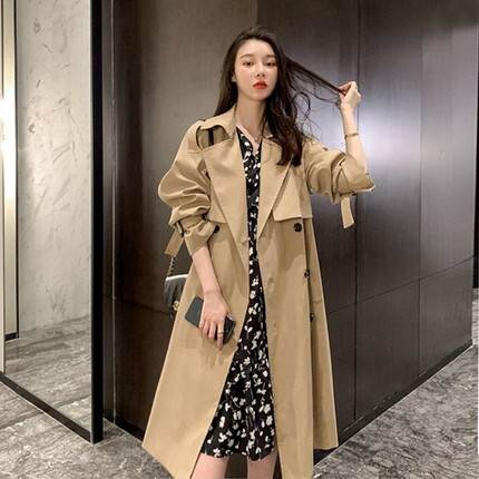 ジャケット トレンチコート アウター レディース 個性的 長袖 ロング ミモレ丈 無地 黒 茶色 S M L XL 2XL 春 秋 きれいめ 上品 おしゃれ シンプル カジュアル クール 普段使い 着