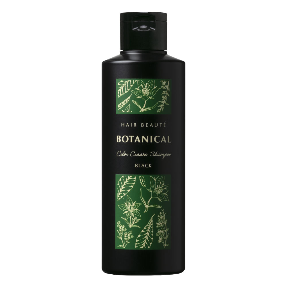 ボタニカルカラークリームシャンプー　ブラック　200ml
