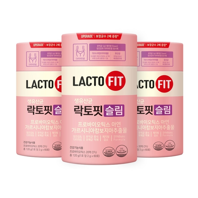 ジョングンダン健康ラクトフィットスリム乳酸菌60p 120g3個