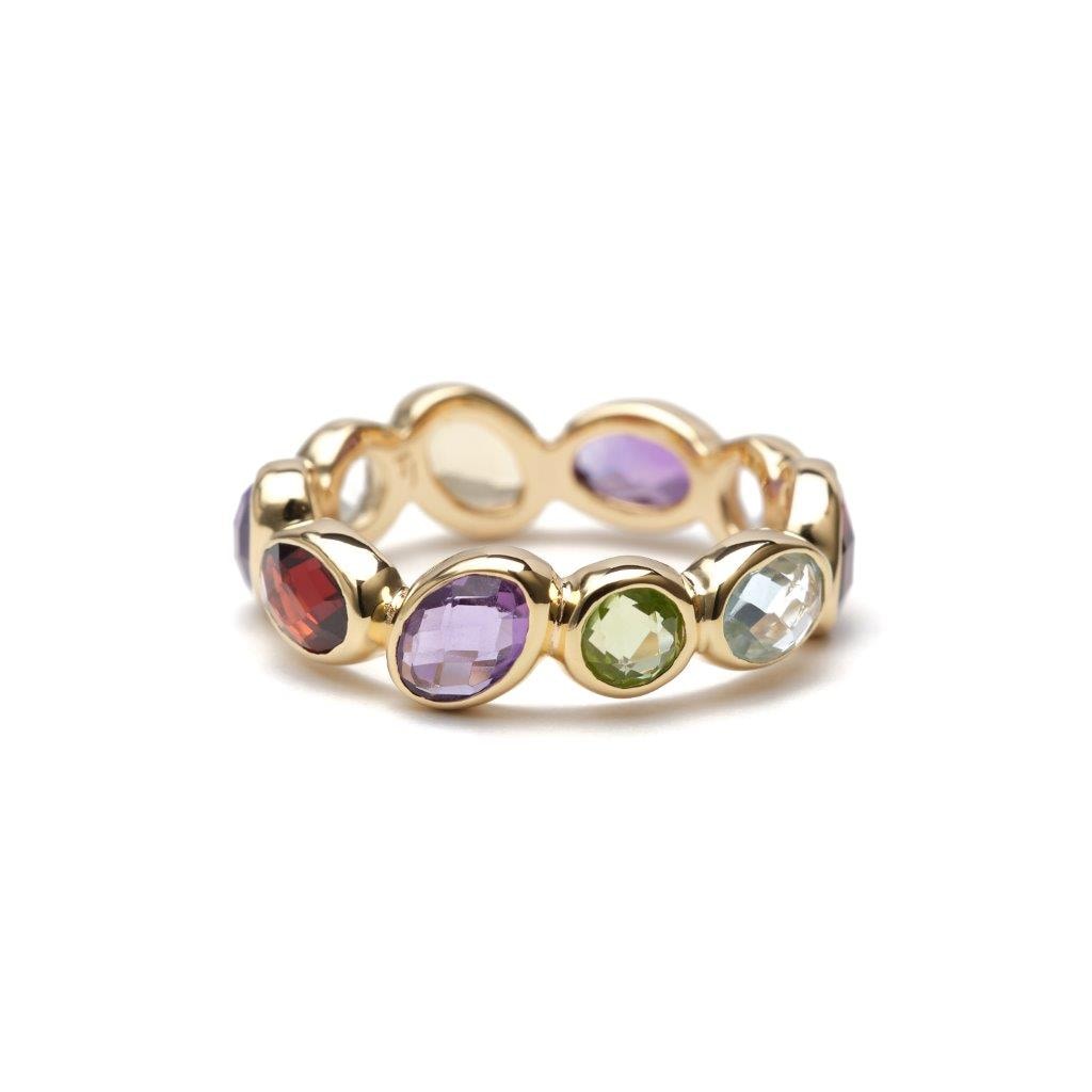 【TOME JEWELRY】 S925 MULTI STONE ETERNITY RING