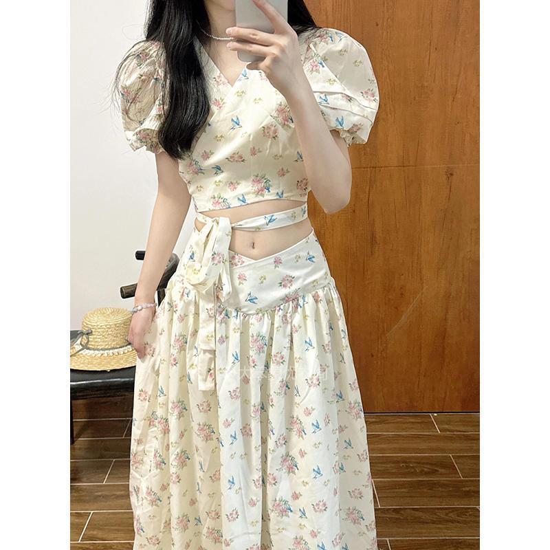 セットアップ女性夏新作トップス半身スカート2点セット女性