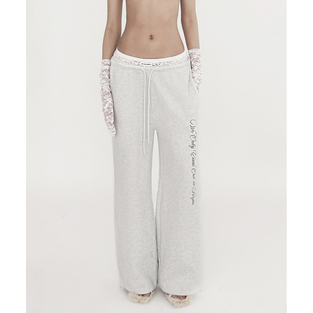 BADBLOOD ピュアレストリムジョガー-アッシュグレー