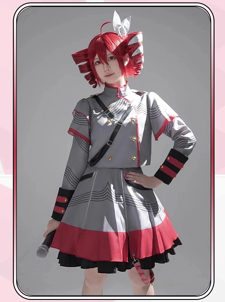 一部分在庫 バーチャル YouTuber VTuber 重音テトコスプレ衣装 コスチューム ハロウィン 変装 仮装 文化祭 学園祭