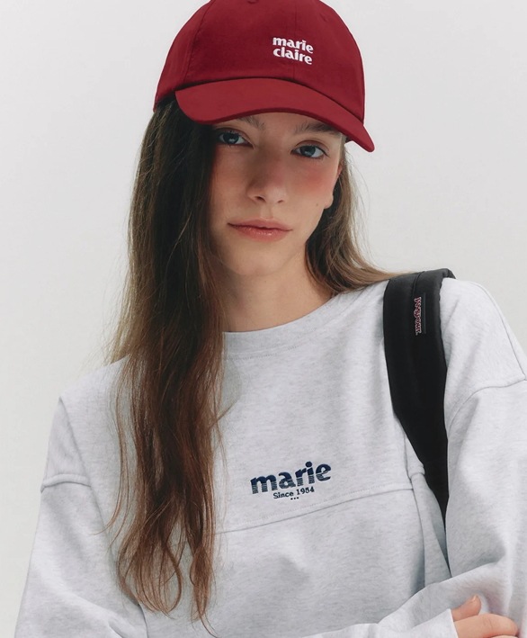 Marie Small Logo Ball cap (Burgundy)
