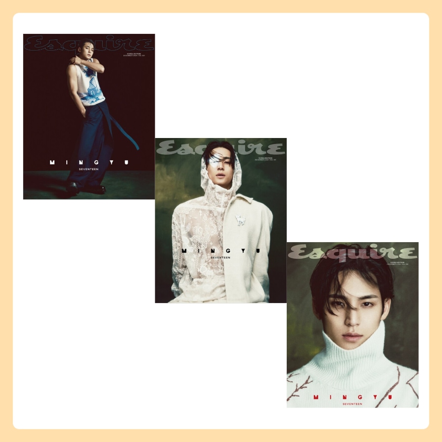 エスクァイア Esquire 2024.12 (表紙:SEVENTEENミンギュ) 3種 SET (全3巻) 5,416円