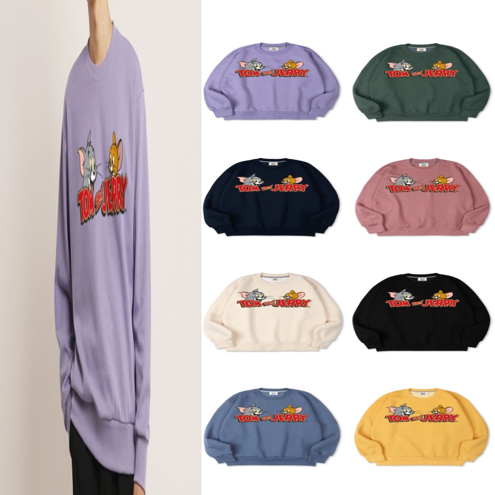 ディズニーコラボ商品/22FW/限定販売[クーポン贈呈]BTS 着用][ユニセック] トムとジェリートレーナー/8カラー/スウェット/トレーナー/トップス/韓国ファッション /ペアルック/