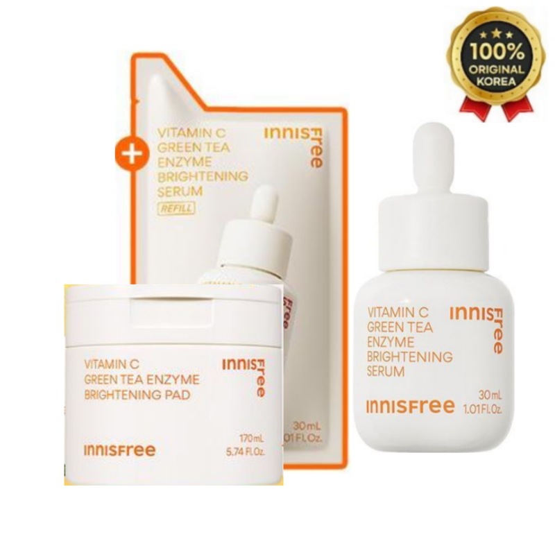 ビタC 7日 トーンアップ セラム 30ML(+詰め替えパック 30ML 追加贈呈) + ビタC パッド 60枚(+詰め替えパッド 10枚追加贈呈)