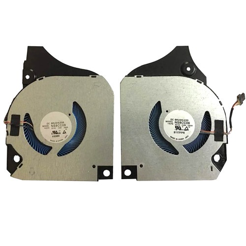 CPU+GPUファン互換 DELL G7 17 7790 NS8CC08-18G29 NS8CC09-18G30 0X4F3M X4F3M 0F7N58 F7N58 DC12V 0.5A ペア