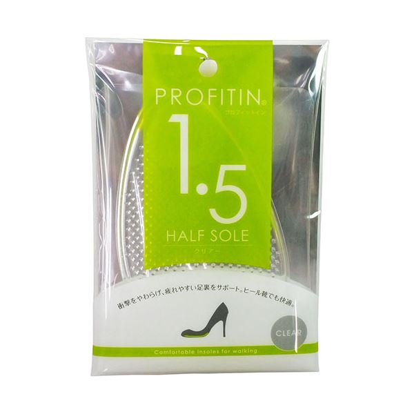 [5セット] 荒川産業 プロフィットイン ハーフソール 1.5mm クリアー ARAKAWA07945X5