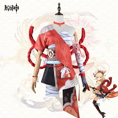 文化祭 コスチューム 変装 稲妻城 コスプレ衣装 よいみや 宵宮 Genshin げんしん 原神 スーツ ハロウィン 2024年新作入荷コスプレ