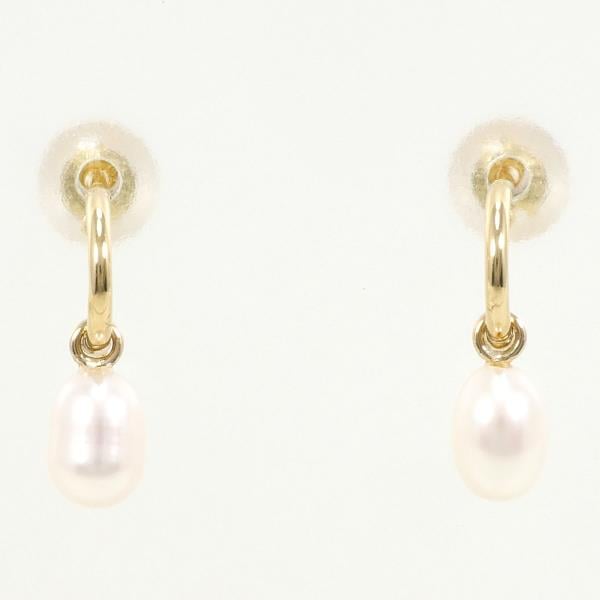 K18 18金 YG イエローゴールド ピアス パール 総重量約0.7g ジュエリー 中古