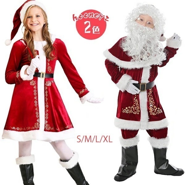 クリスマス衣装 サンタ 衣装 子供 クリスマス コスチューム サンタさん コスプレ ベビー サンタ服 キッズ コスプレ キッズ 男子 女子 サンタ 親子服 コスチューム キッズ ベビー キッズ 防寒
