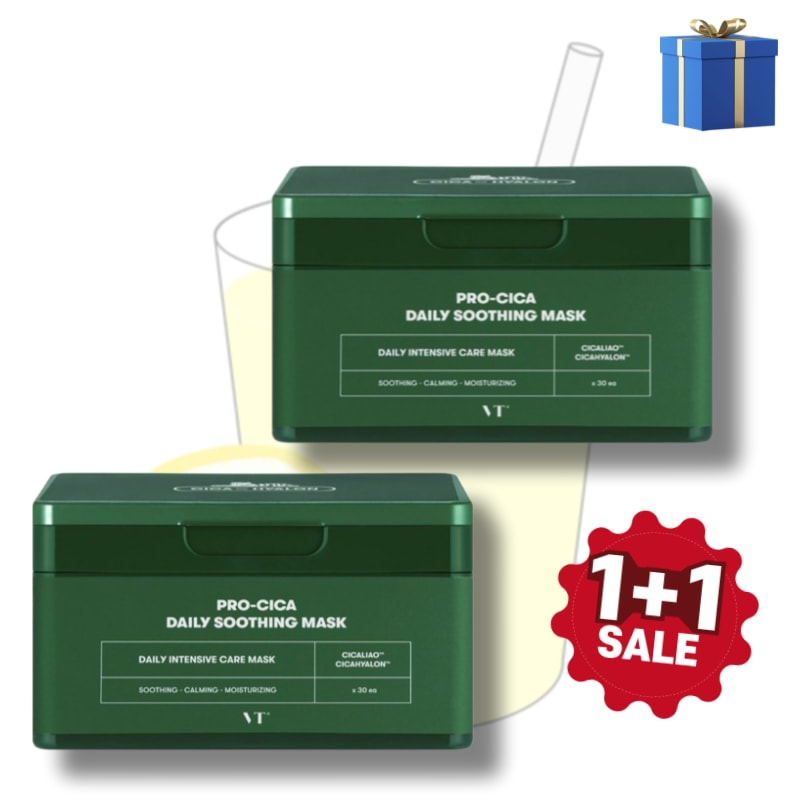 1+1CICA デイリースージングマスク, 30枚, 2個/限定企画/韓国コスメ/鎮静/保湿/おすすめ/保湿/パッド/ニキビケア/ニキビ/水分/スキンケア