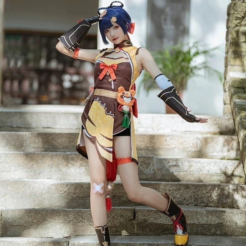 衣装 コスプレ シャンリン コスプレ香菱 原神 スーツ ハロウィン 2024年新作入荷コスプレ