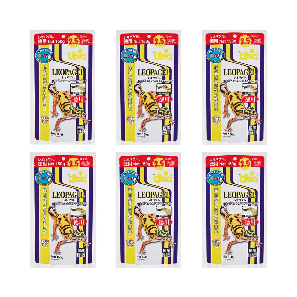 レオパゲル　徳用　１５０ｇX６個　ヒョウモントカゲモドキ　フード　爬虫類　お一人様４点限り　ＣＲＣ17―20―30―30―00