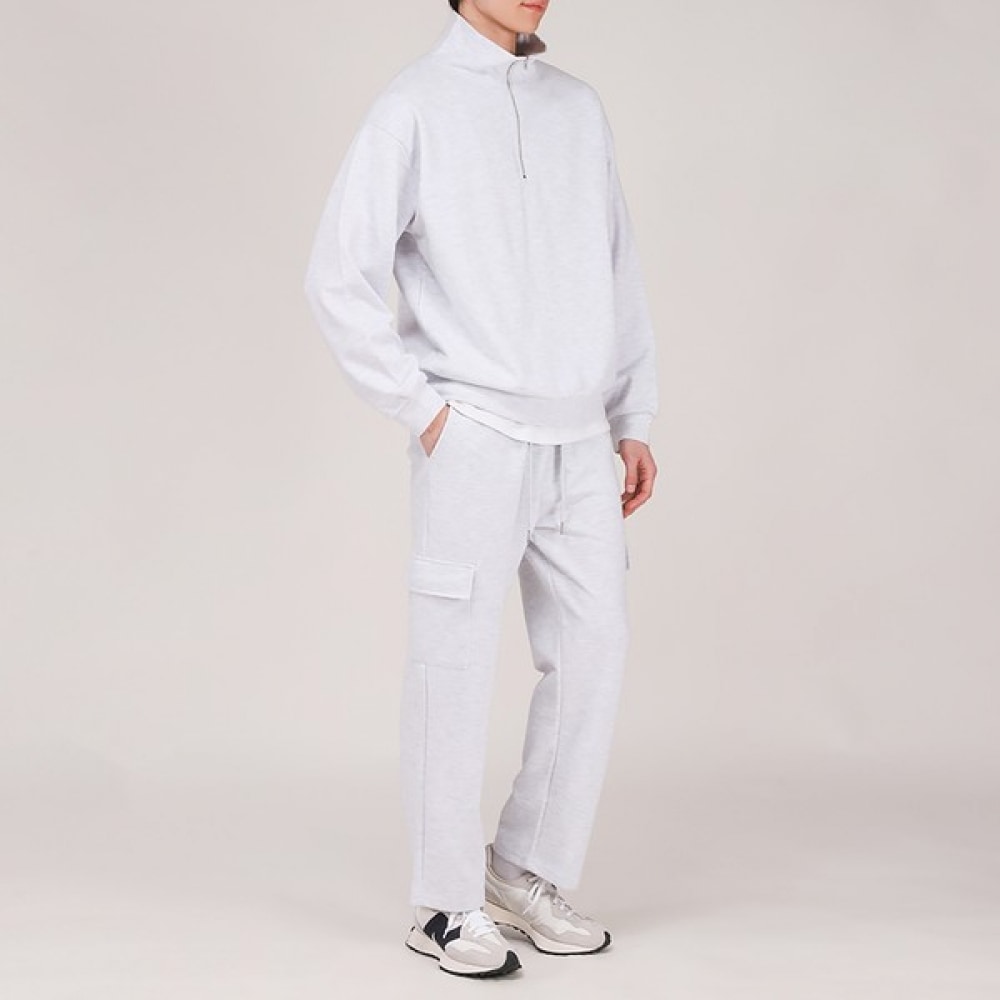 [ジュアンス] カーゴポケットトレーニングパンツハーフジップアップ上下セット SHBP7055