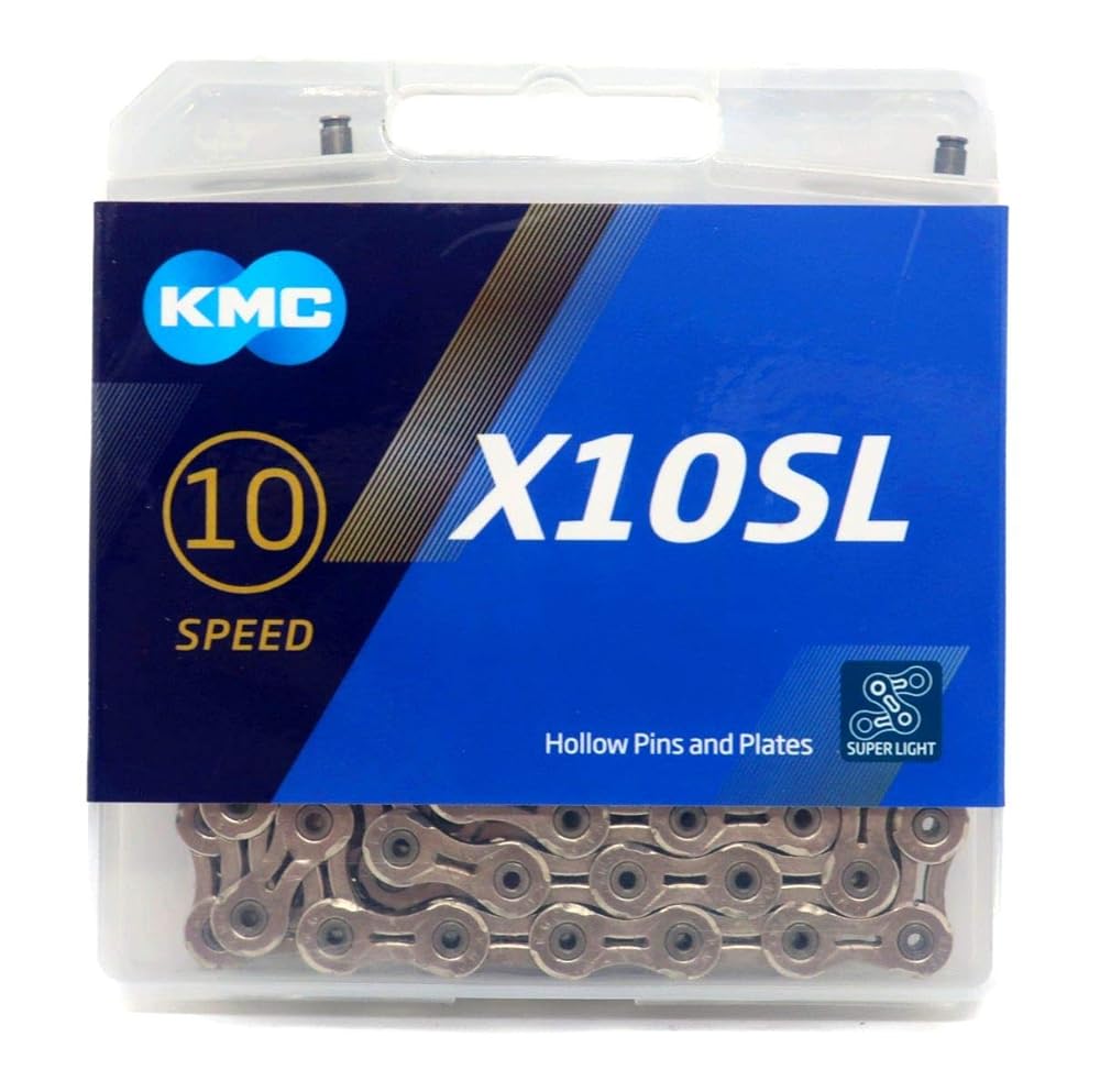 KMC X10SL チェーン 10スピード/10s/10速 114Links (シルバー(silver)) [並行輸入品]