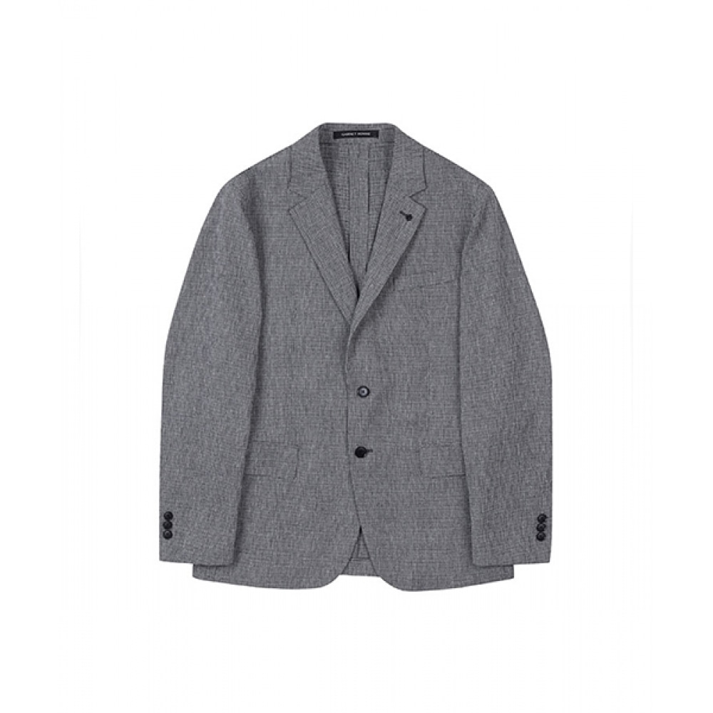 ガーネットホームGBS14219グレーシングルノッチレギュラーフィットジャケット