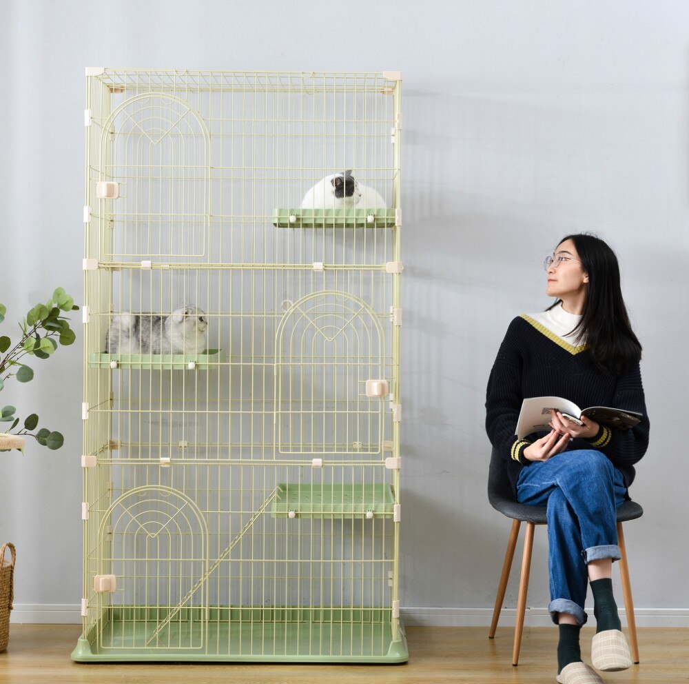 おしゃれ 猫 ケージ キャットケージ 3段 猫ゲージ おしゃれ キャットハウス留守番 保護 脱走防止