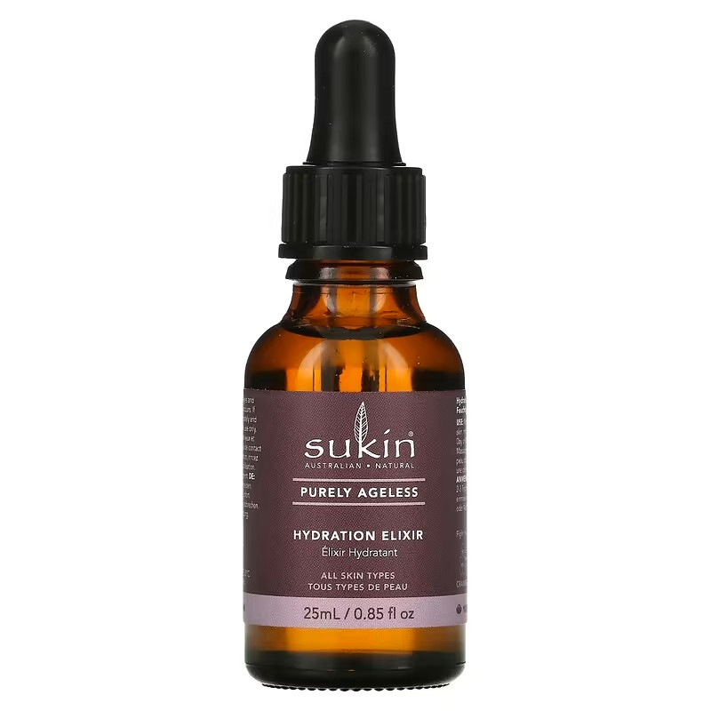 Sukin,ピュアリー エイジレス ハイドレーション エリクサー 0.85 fl oz (25 ml)