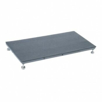 サカエ 足踏台連結タイプ低床用 900x450x100mm すべり止めマット 防振アジャスター付 SA-0945