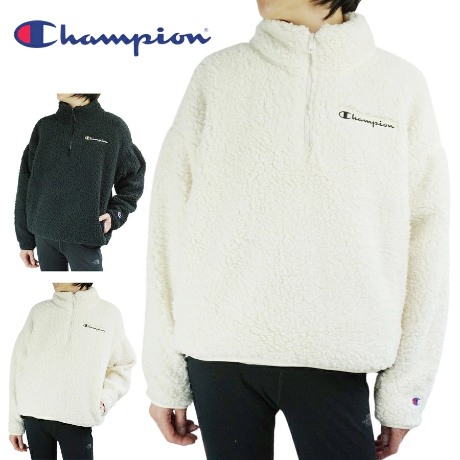 チャンピオン CHAMPIONレディース ジャケットW9247 SHERPA BOA PULLOVER JACKETシェルパ ボア プルオーバー ジャケットWH