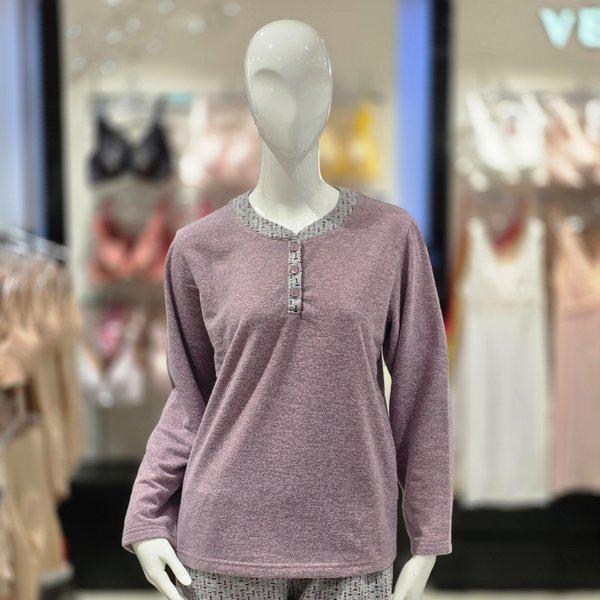 幾何学模様のジャカード起毛ホームウェアトップス(vev3956w)_s 7,807円