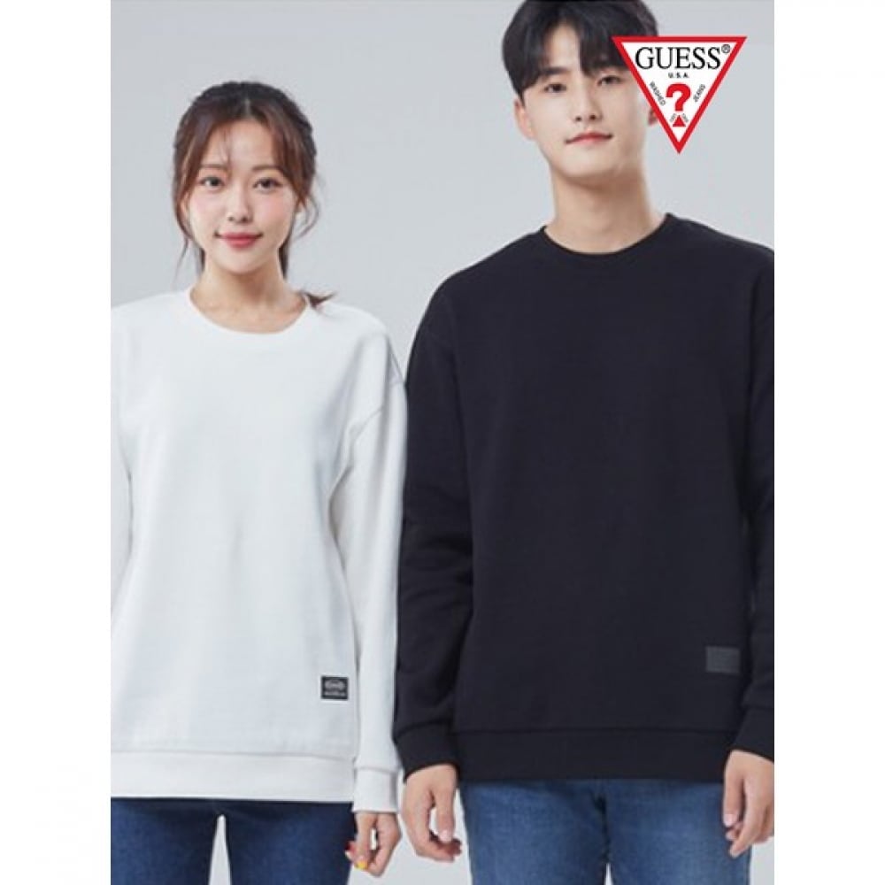 (Guess) ユニミニロゴルーズフィット起毛スウェットシャツ NM4K0261