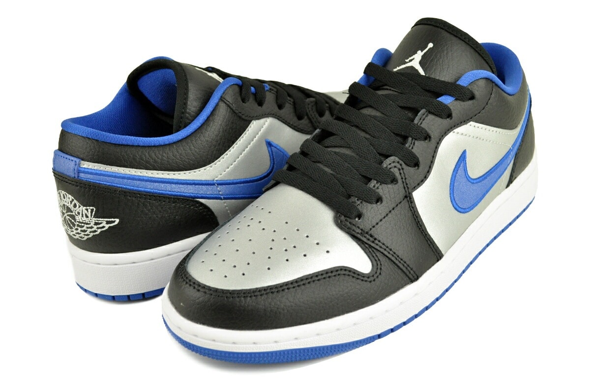 エアジョーダン1ローブラックホワイトゲームロイヤル 553558-007