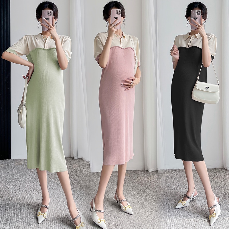 【選べる３パターン】マタニティーワンピース マタニティードレス ロングワンピース マタニティー ワンピース ドレス 半袖ワンピ ゆったりサイズ レディース オシャレ サマードレス C174