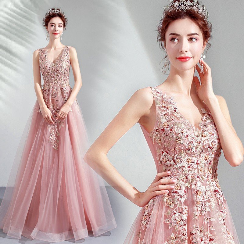 パーティードレス 安い ロングドレス 演奏会 イブニングドレス 花嫁 カラードレス 結婚式 フォーマ