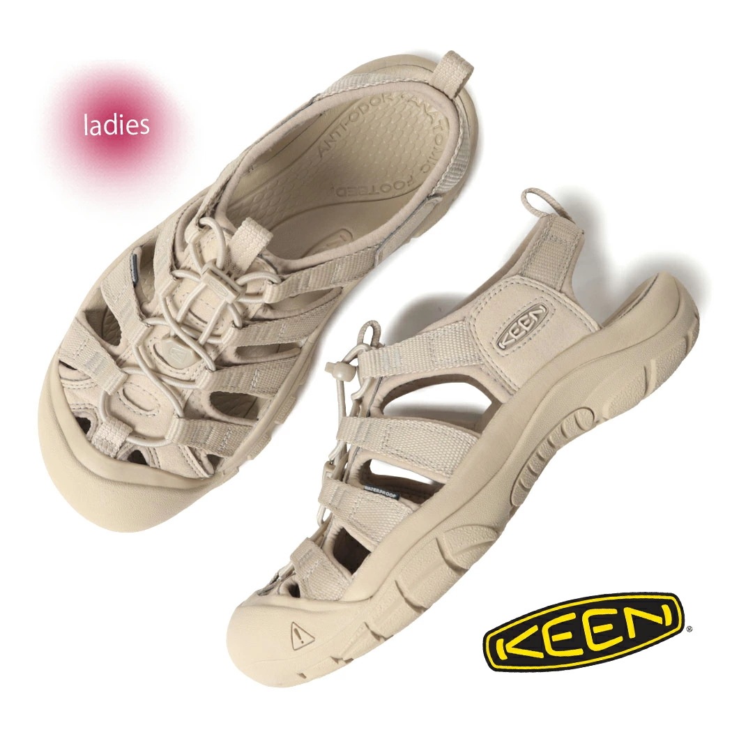 KEEN キーン ウィメンズ ニューポート レトロ シューズ サンダル スニーカー W NEWPORT H2 MONOCHROME/SAFARI ( アウトドア ベージュ レデ