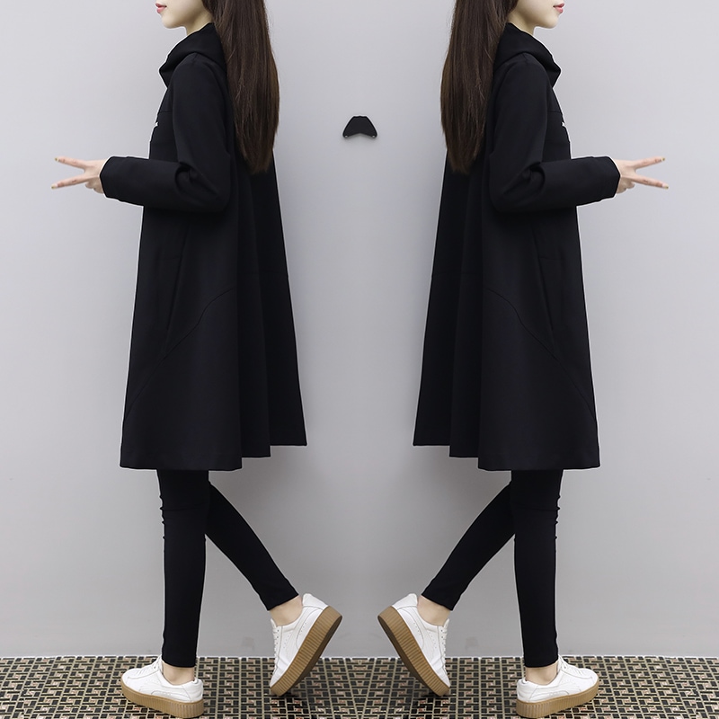 トレンチコート レディース スプリングコート 落ち感 フード付き ロングコート 春 コート