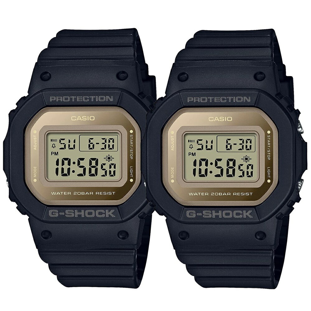 ペアウォッチ カシオ Gショック 定番スクエアモデル メンズ レディース 腕時計 同モデル ペアコーデ 恋人 夫婦 友達 小型 薄型 ミドルサイズがちょうどいい ファッション カジュアル スタイリング