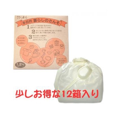 過炭酸ナトリウム100%酸素パウダー1.2kg　12個セット　（酸素漂白剤）　暮らしのさんそ