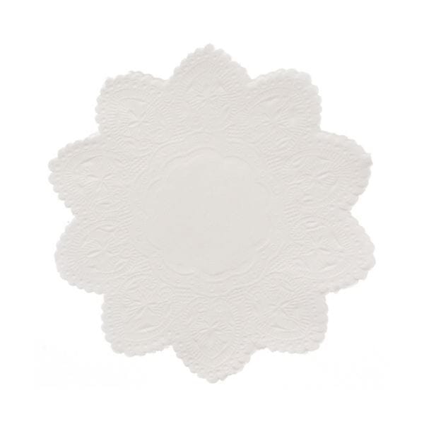 （まとめ） シモジマ SWANレースペーパー 丸型 4号 #004716004 1セット（500枚：100枚×5パック） (×3セット)