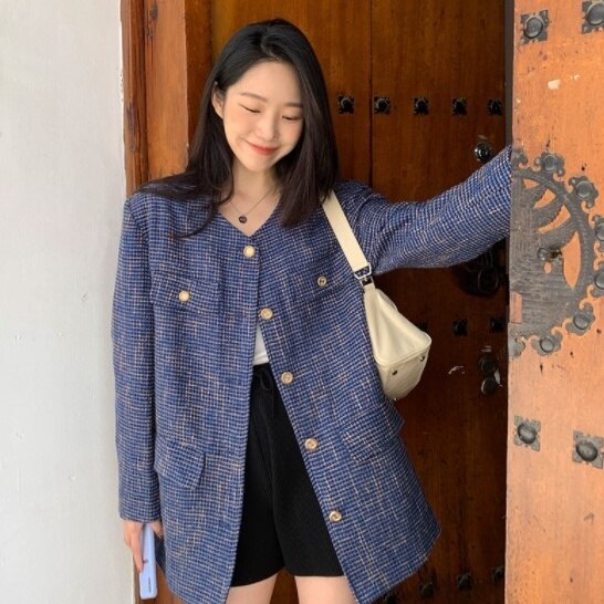 アウター ジャケット 長袖 ツイード かわいい 大人可愛い きれいめ モダン 無地 春 秋 冬