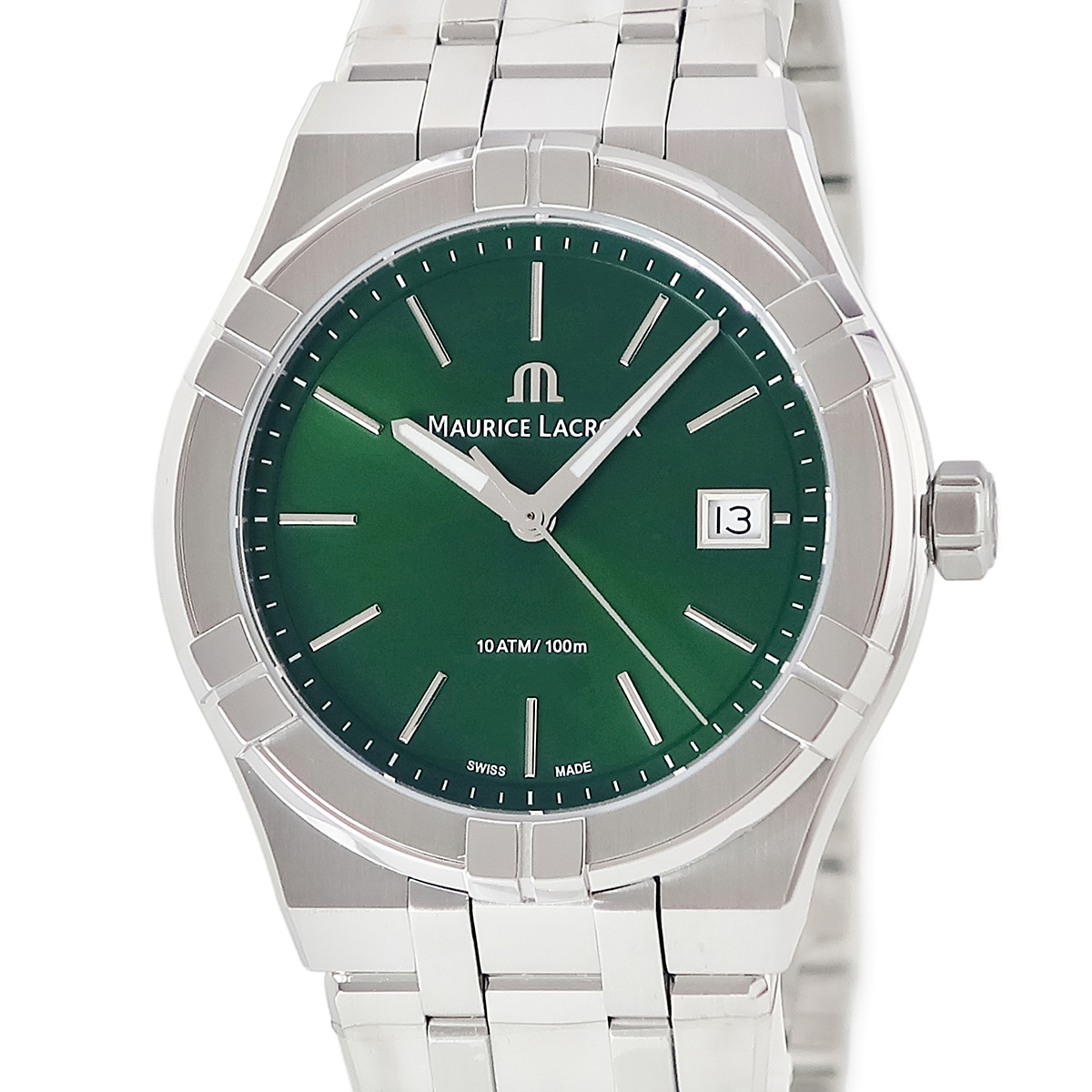 アイコン クオーツ 40mm AI1108-SS002-630-1 クオーツ メンズ 未使用 ダークグリーン 3年保証
