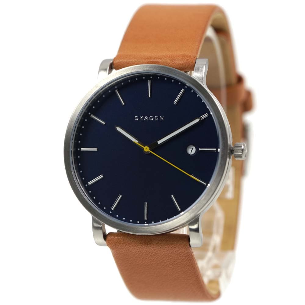 スカーゲン 腕時計 メンズ ハーゲン 日付カレンダー ブルー×ブラウン SKAGEN HAGEN SKW6279-I