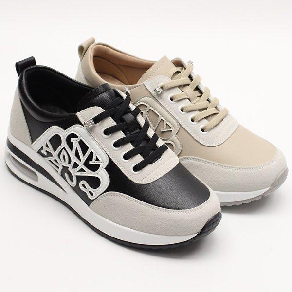 [シューズ] エア 女性 レディース スリッポン スニーカー 4.5cm sya766