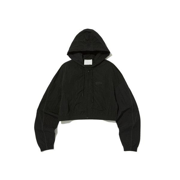 フード クロップ トラックジャケット(W) - ブラック REJU3FZ61BK